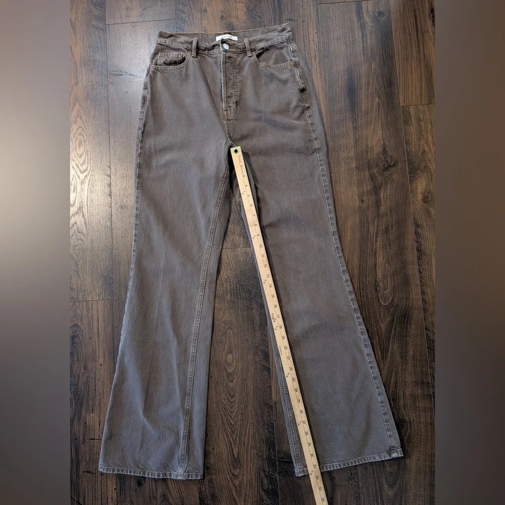 PACSUN High Rise Bootcut Jeans Brown Size 28
